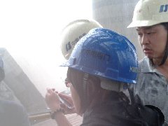 我司與艾默生羅斯蒙特技術(shù)團(tuán)隊(duì)在可門電廠現(xiàn)場(chǎng)解決應(yīng)用方案